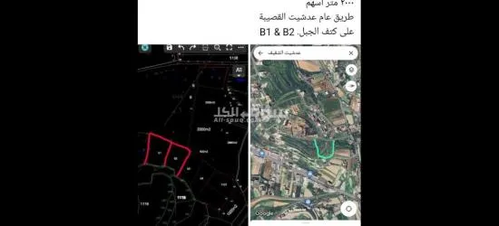 ارض لبيع ٢٠٠٠متر بي ١٠٠.الف$